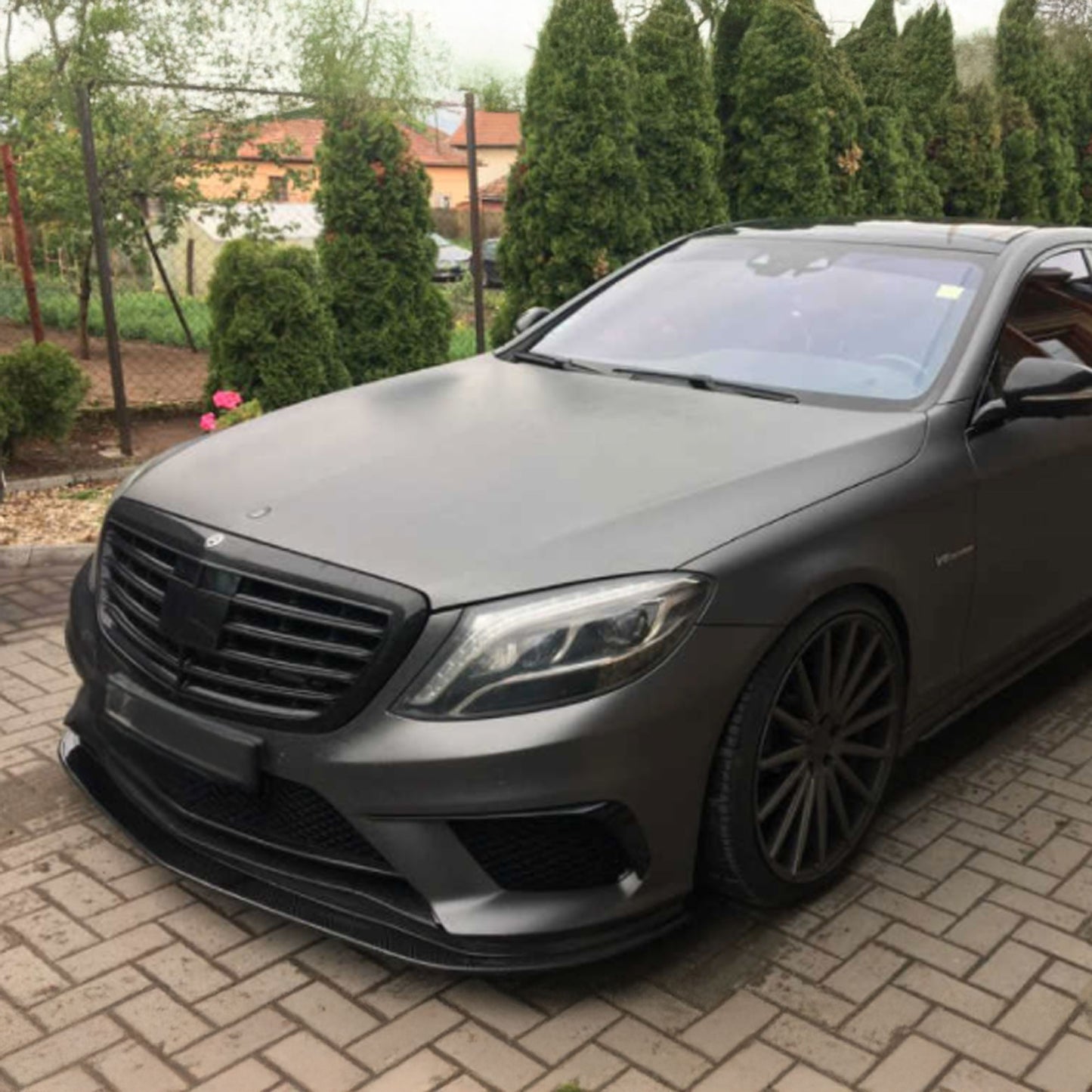 K Designed W222 S63 Carbon Fiber Front Lip