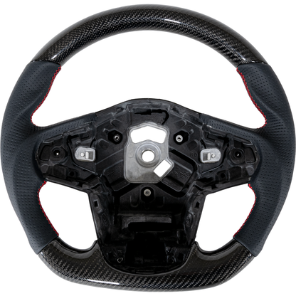 A90 Carbon Fiber Leather Steering Wheel