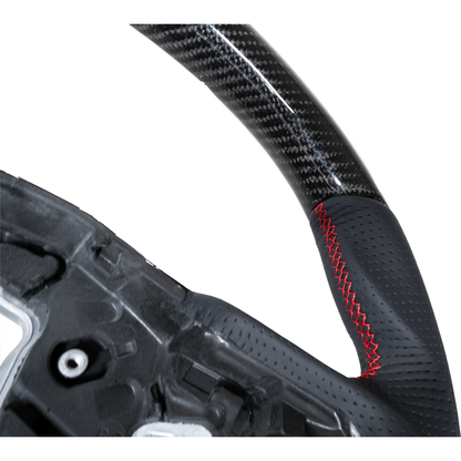 A90 Carbon Fiber Leather Steering Wheel