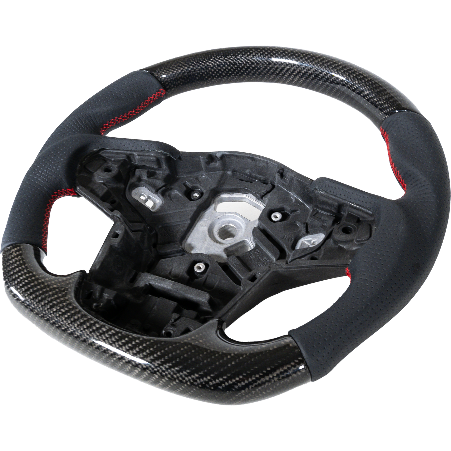 A90 Carbon Fiber Leather Steering Wheel