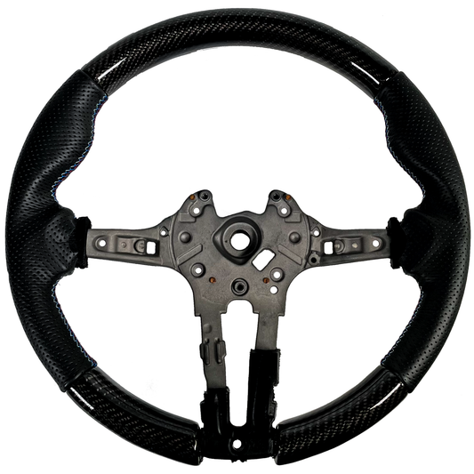 F8X Carbon Fiber Leather Steering Wheel