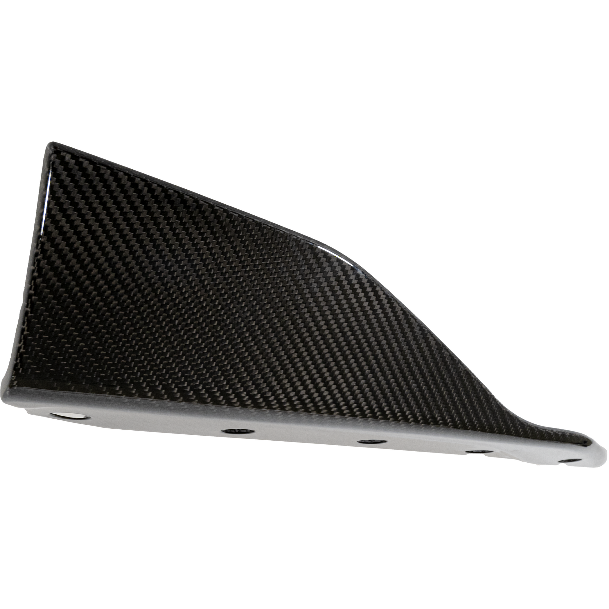 Carbon fiber winglet on a white background