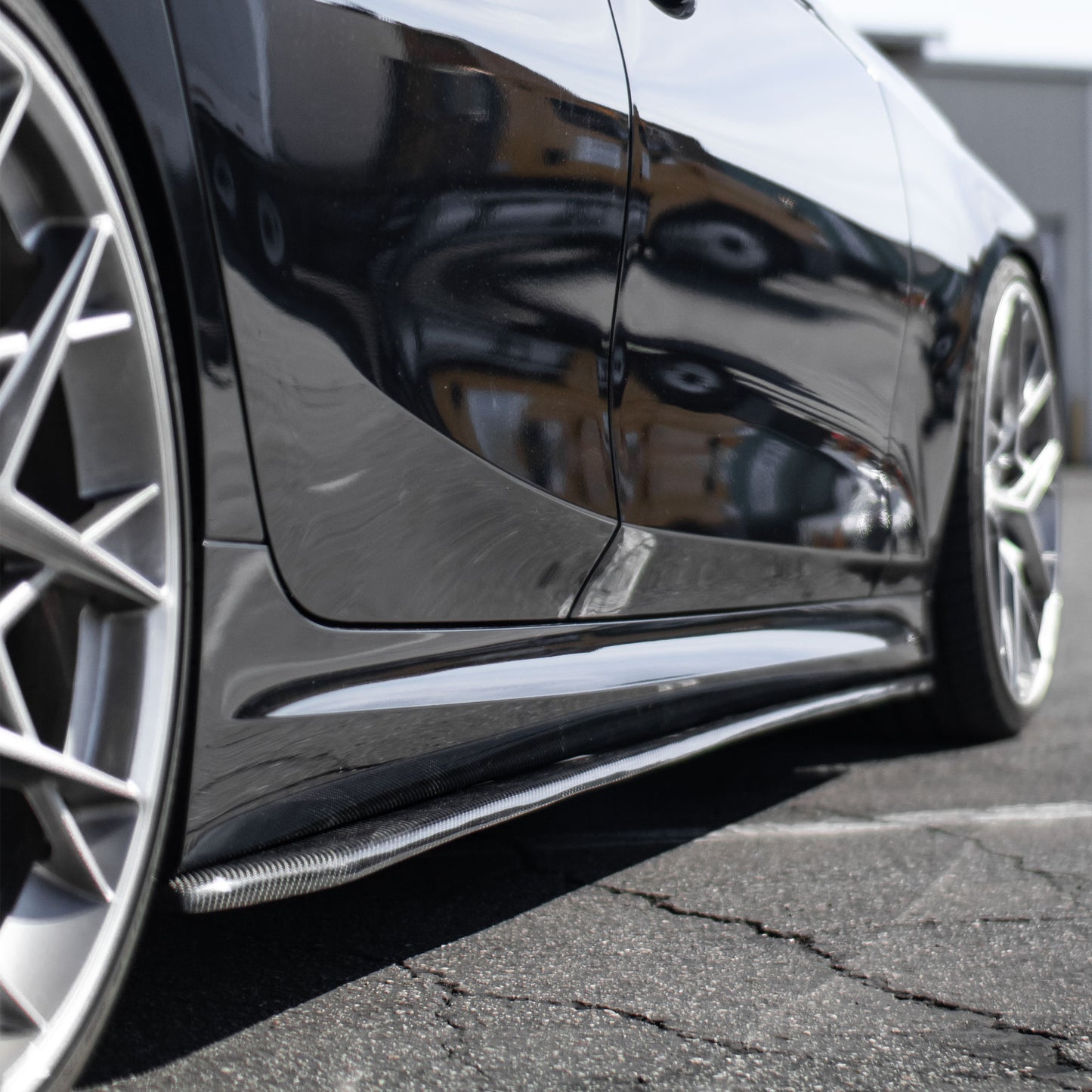 R1 Designed G80 M3 / G2X Carbon Fiber Side Skirt Extensions