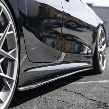 R1 Designed G80 M3 / G2X Carbon Fiber Side Skirt Extensions