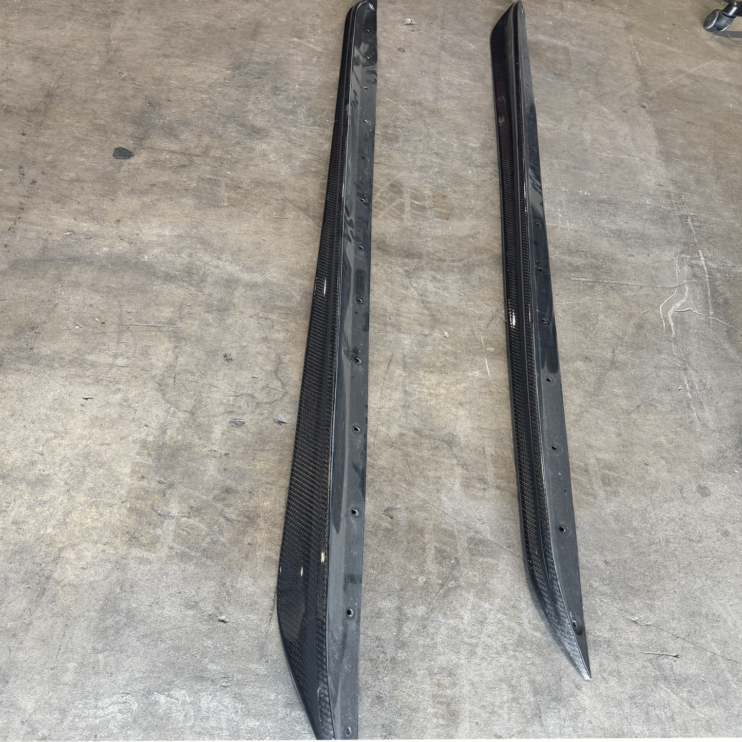 B STOCK - MP Designed G20 Carbon Fiber Side Skirt Extensions