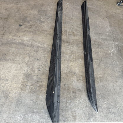 B STOCK - MP Designed G20 Carbon Fiber Side Skirt Extensions