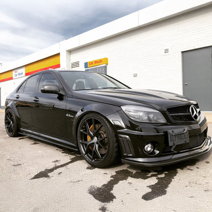 W204 C63 AMG SM™ Carbon Fiber Side Skirt Extension Splitters