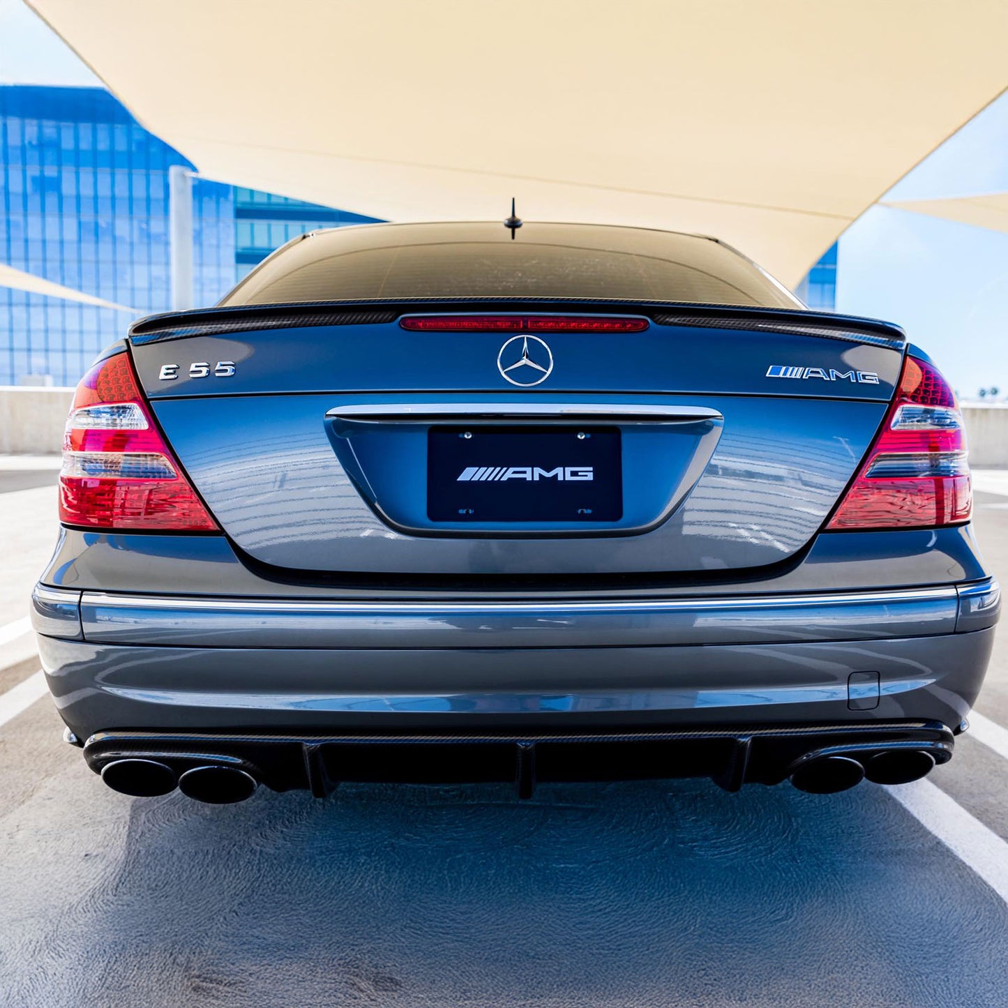 OE Designed W211 Carbon Fiber Trunk Spoiler